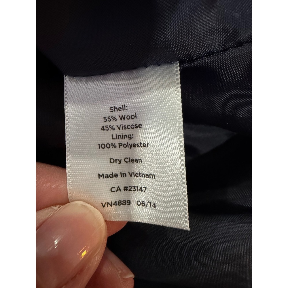 Talbots Plaid Skirt Womens 8 Red Blue White Wool Blend A-Line Pockets 2014 - Picture 7 of 8